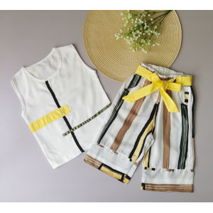 Стильний костюм на літо для дівчинки 2118 