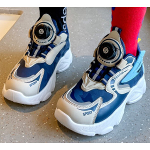 Стильні кросівки з BOA темно-сині