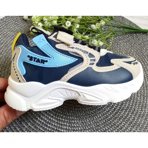 Стильні кросівки з BOA темно-сині