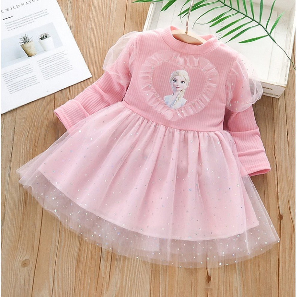 Сукня для дівчинки рожева 1935