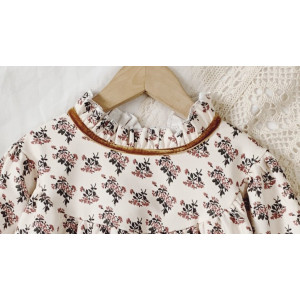 Сукня для дівчинки в квіточку довгий рукав 10470