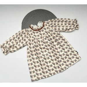 Сукня для дівчинки в квіточку довгий рукав 10470