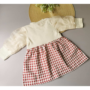 Сукня для дівчинки з бантиком червона 2077