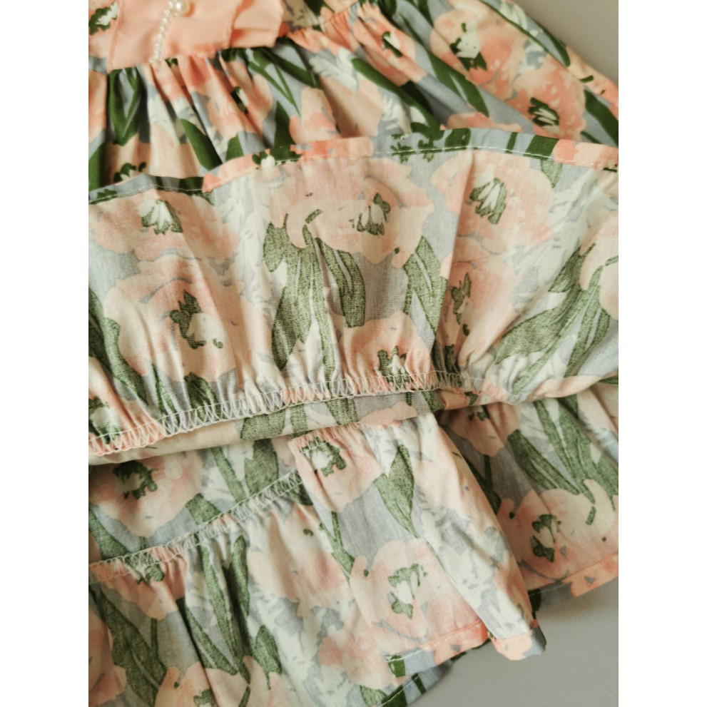 Сукня для дівчинки з намистинками рожева 2158