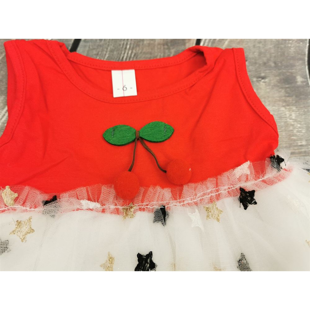 Сукня на літо червоний верх 1203