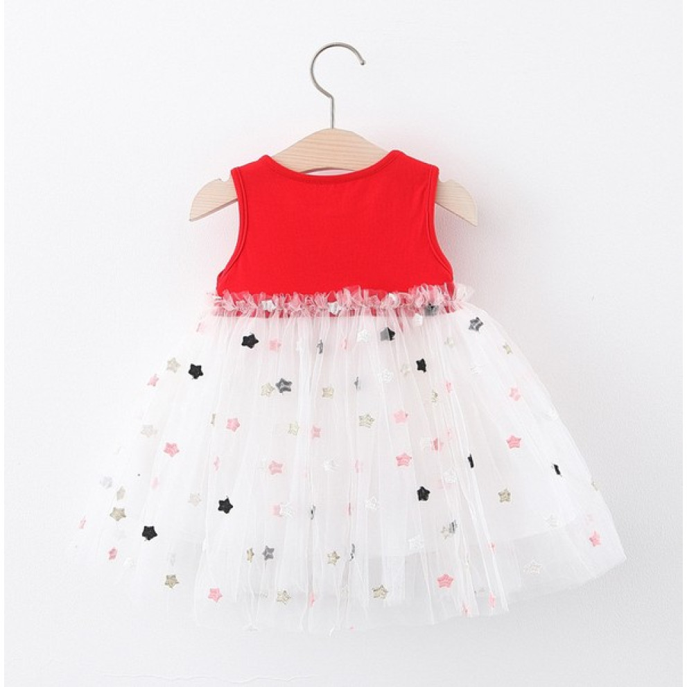 Сукня на літо червоний верх 1203