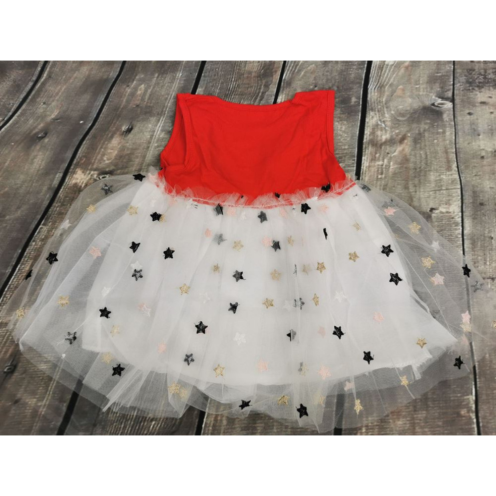 Сукня на літо червоний верх 1203