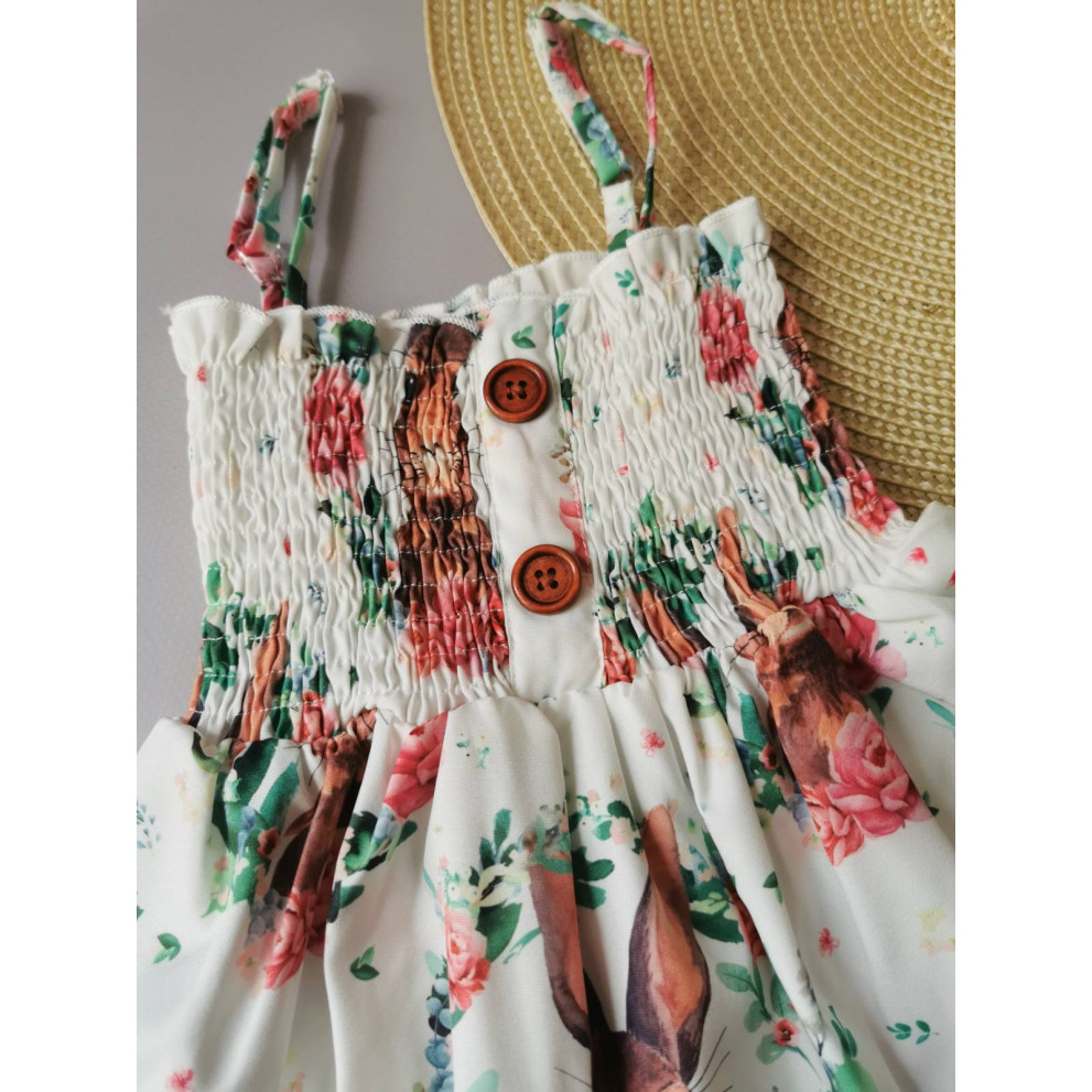 Сукня на літо дівчинці Зайчики 2148