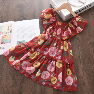 Сукня на літо для дівчинки червона 10060