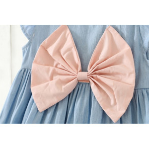 Сукня на літо рожевий бантик 1291