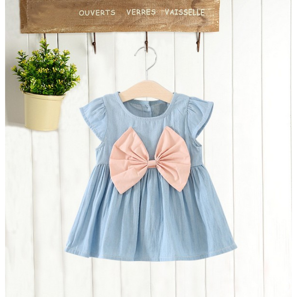 Сукня на літо рожевий бантик 1291