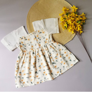 Сукня на літо жовта 2084