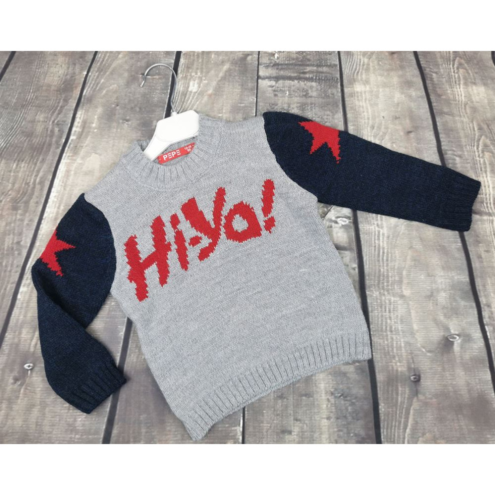 Светрик для хлопчика Hi-Yo! сірий 1531