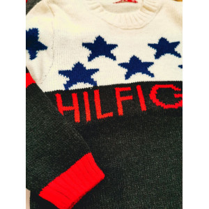 Светрик для хлопчика Hilfiger чорний низ 1525