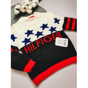 Светрик для хлопчика Hilfiger чорний низ 1525