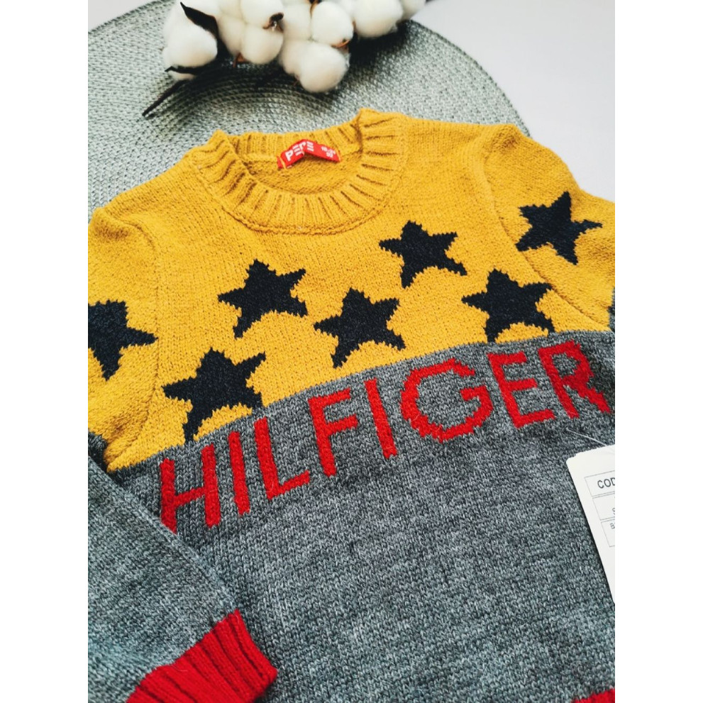 Светрик для хлопчика Hilfiger сірий низ 1524