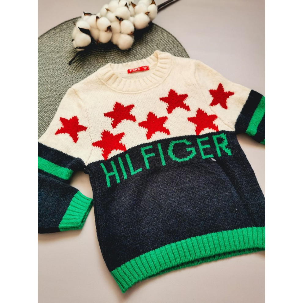 Светрик для хлопчика Hilfiger темно-синій низ 1526