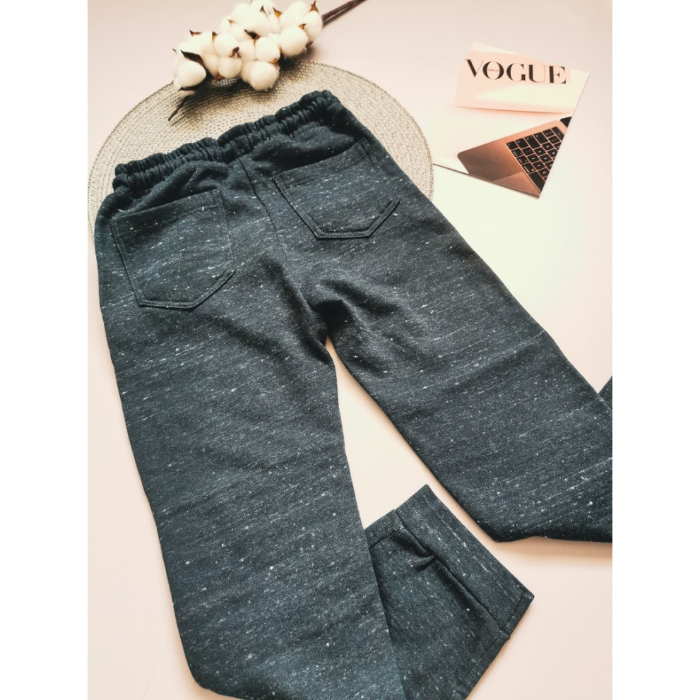 Теплі спортивні штани темно-сині 30127