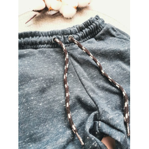 Теплі спортивні штани темно-сині 30127