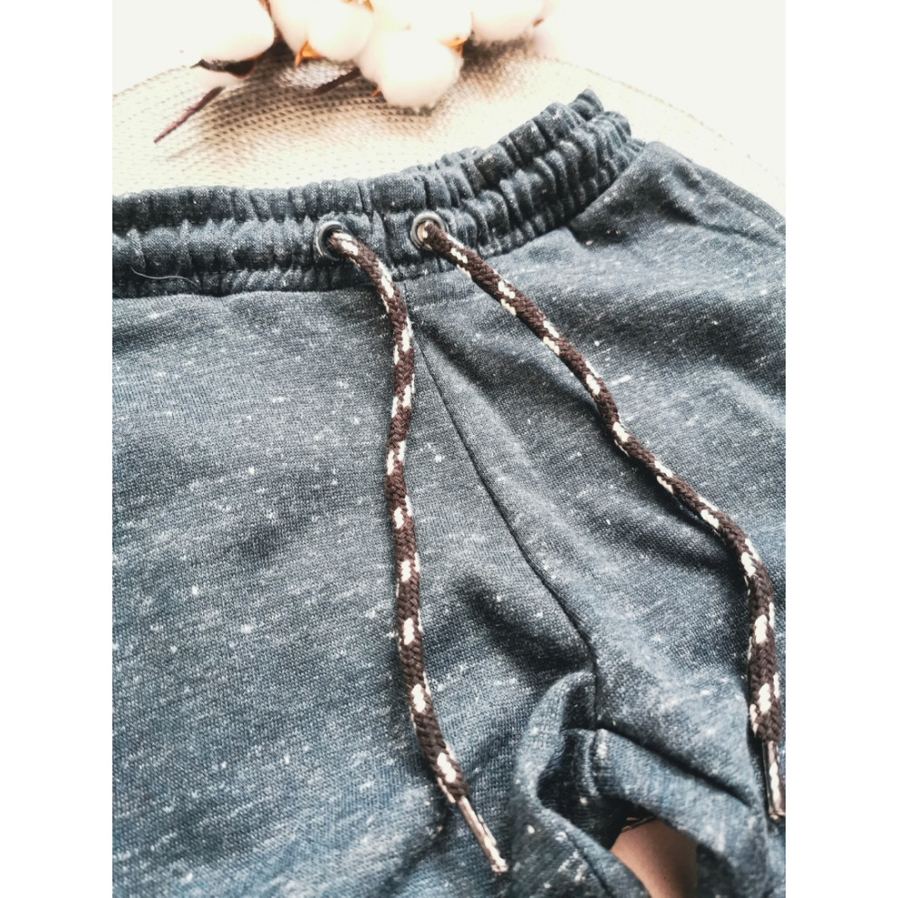 Теплі спортивні штани темно-сині 30127