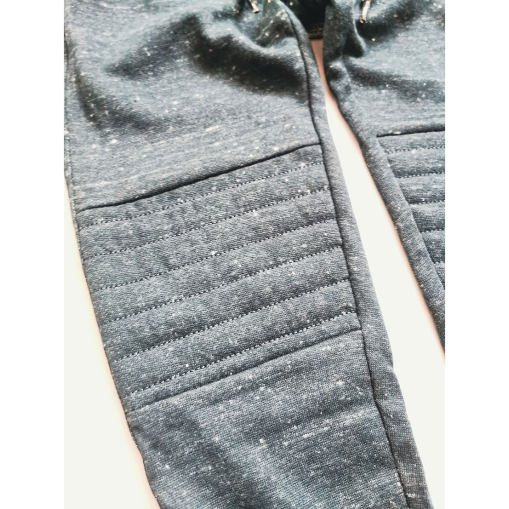 Теплі спортивні штани темно-сині 30127