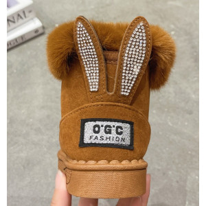 Уггі дитячі Bunny еко-нубук коричневі