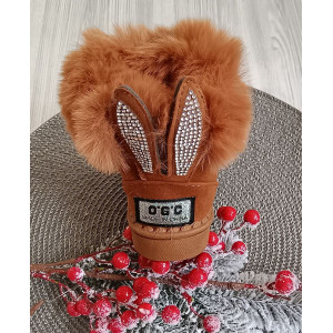 Уггі дитячі Bunny еко-нубук коричневі