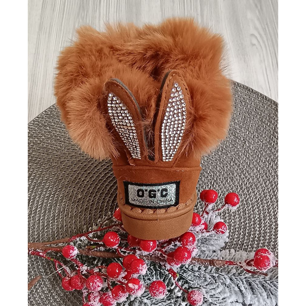 Уггі дитячі Bunny еко-нубук коричневі