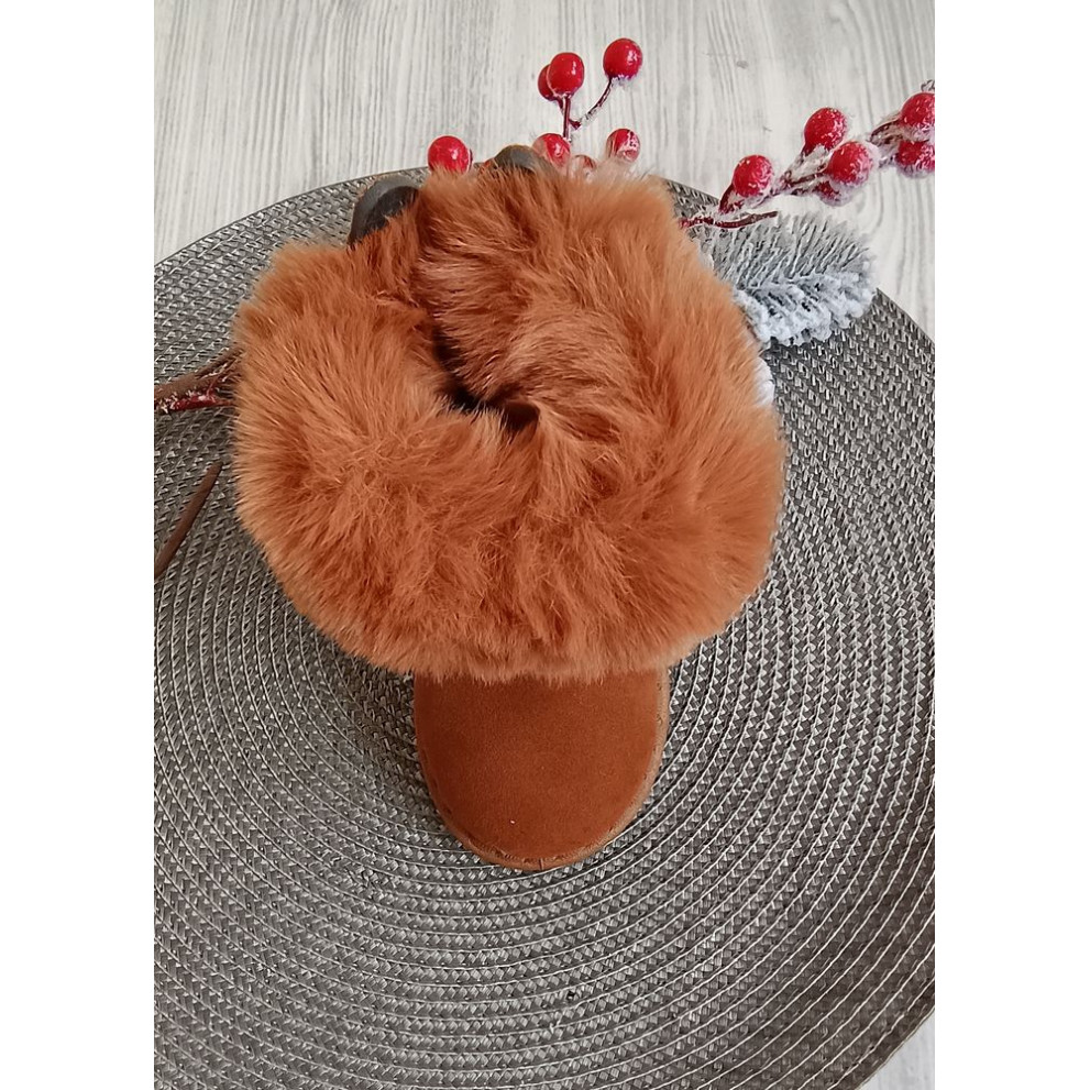 Уггі дитячі Bunny еко-нубук коричневі