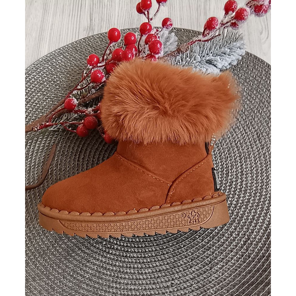 Уггі дитячі Bunny еко-нубук коричневі