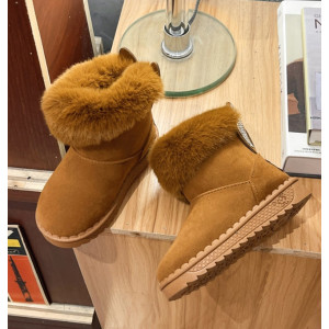 Уггі дитячі Bunny еко-нубук коричневі