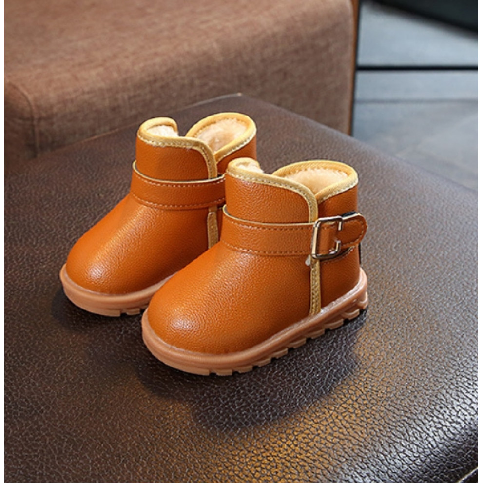 Уггі дитячі XIA з хутром PU-шкіра жовті