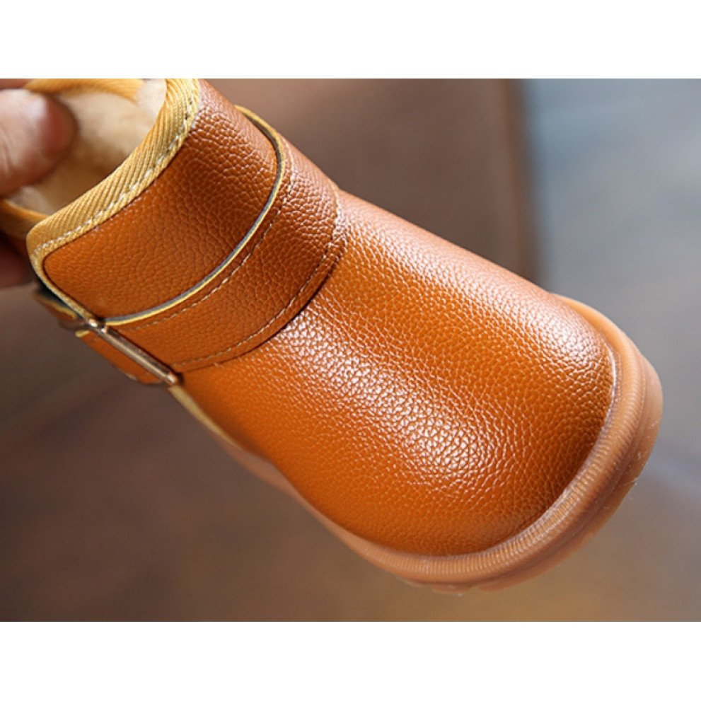 Уггі дитячі XIA з хутром PU-шкіра жовті