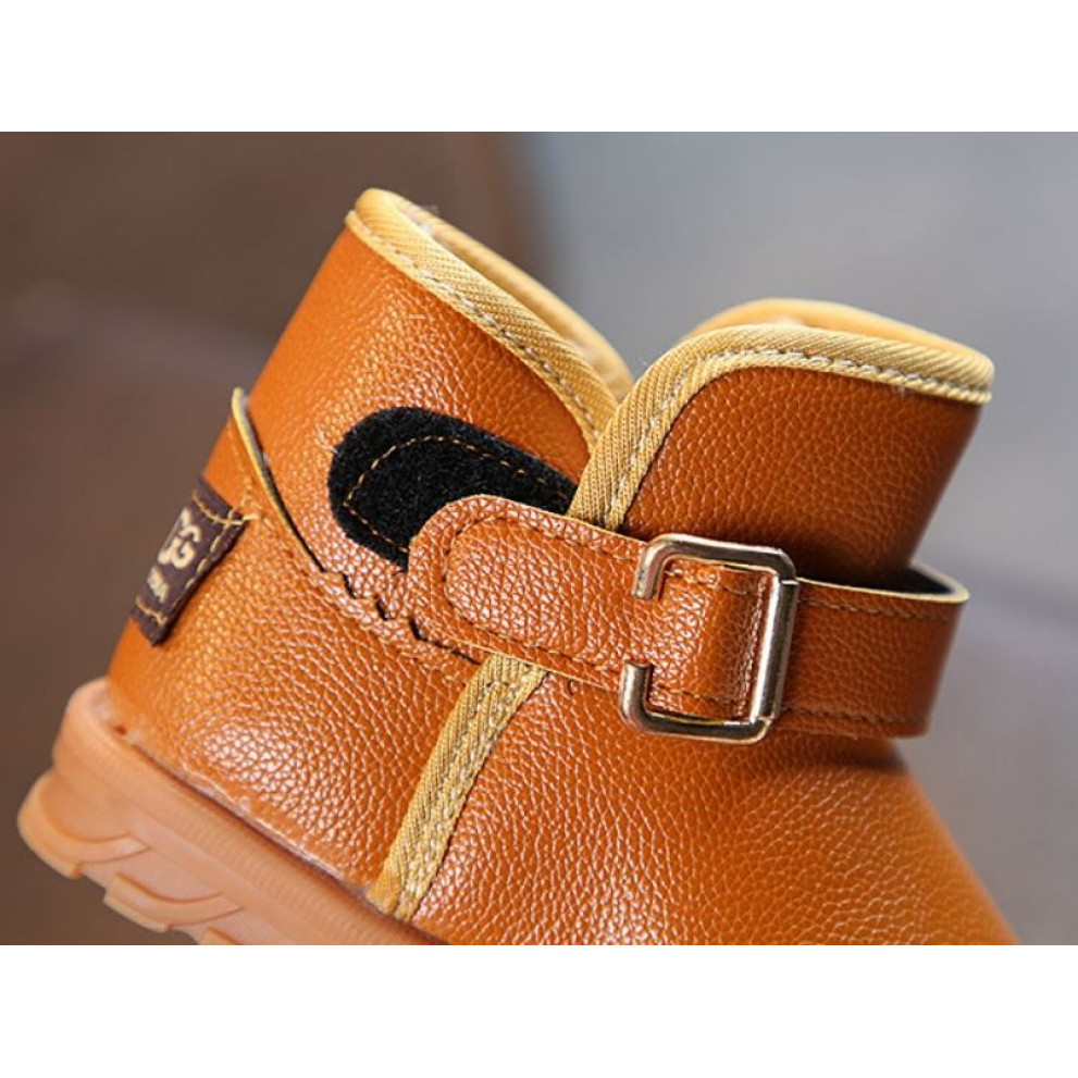 Уггі дитячі XIA з хутром PU-шкіра жовті