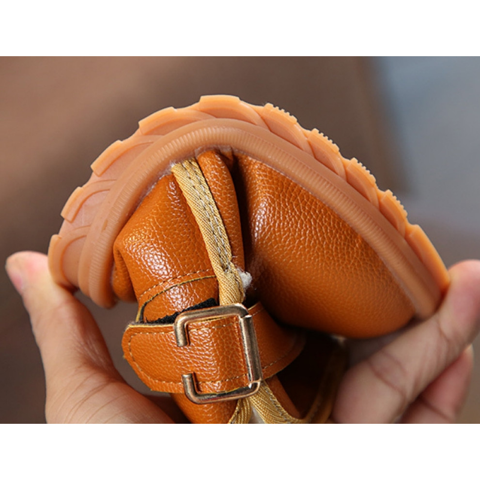 Уггі дитячі XIA з хутром PU-шкіра жовті