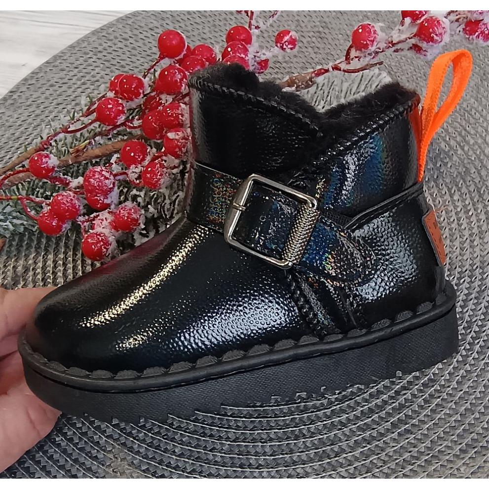 Уггі для дівчаток перламутрові Best чорні