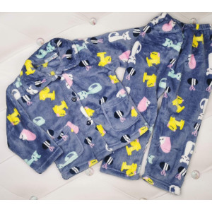 Утеплена піжама для дівчинки Cat 1948