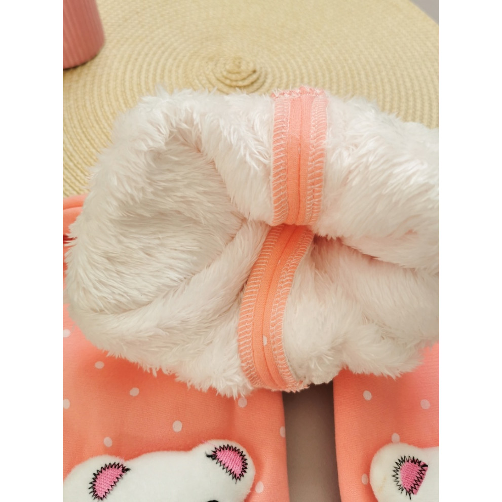 Утеплені лосинки для дівчинки з ведмедиками 10182