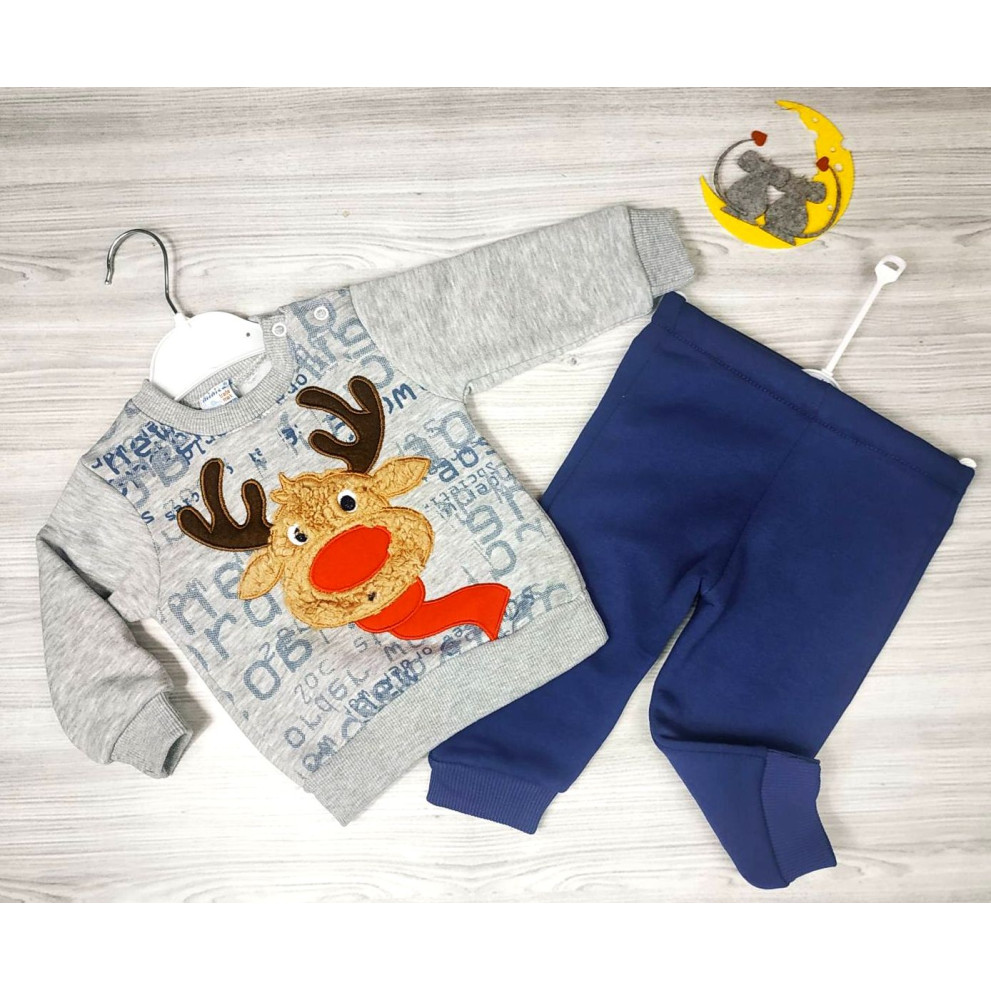 Утеплений костюм Deer сірий 4639