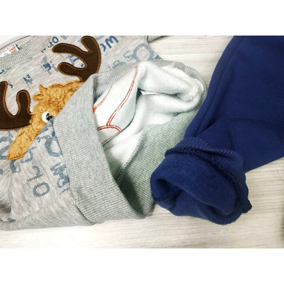 Утеплений костюм Deer сірий 4639