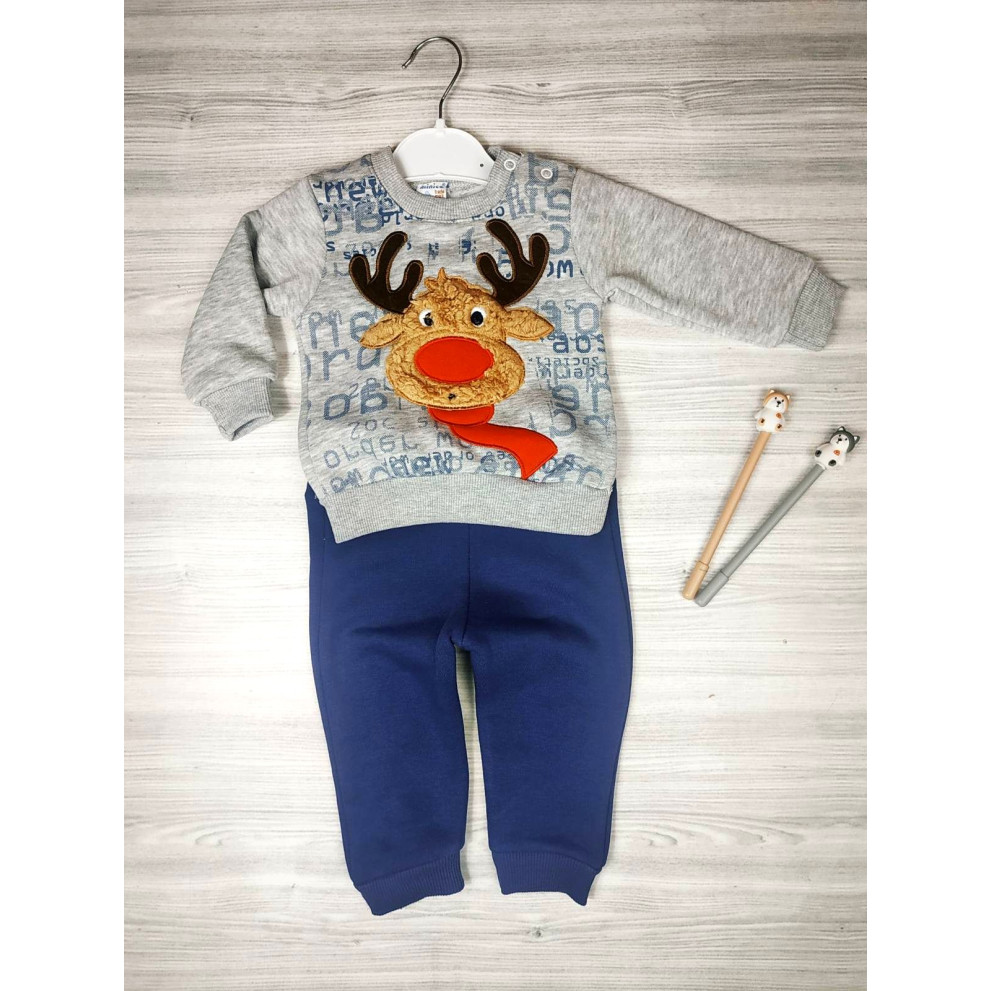 Утеплений костюм Deer сірий 4639