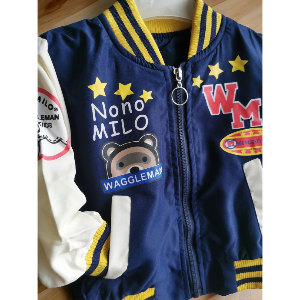 Вітрівка для хлопчика Nono milo темно-синя 10336
