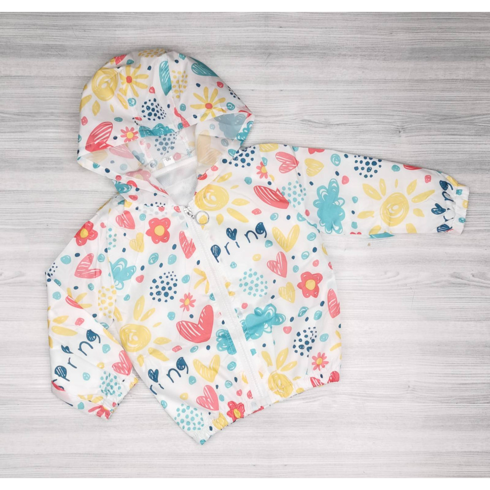 Вітрівка для дівчинки біла 1787