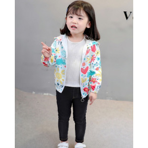 Вітрівка для дівчинки біла 1787