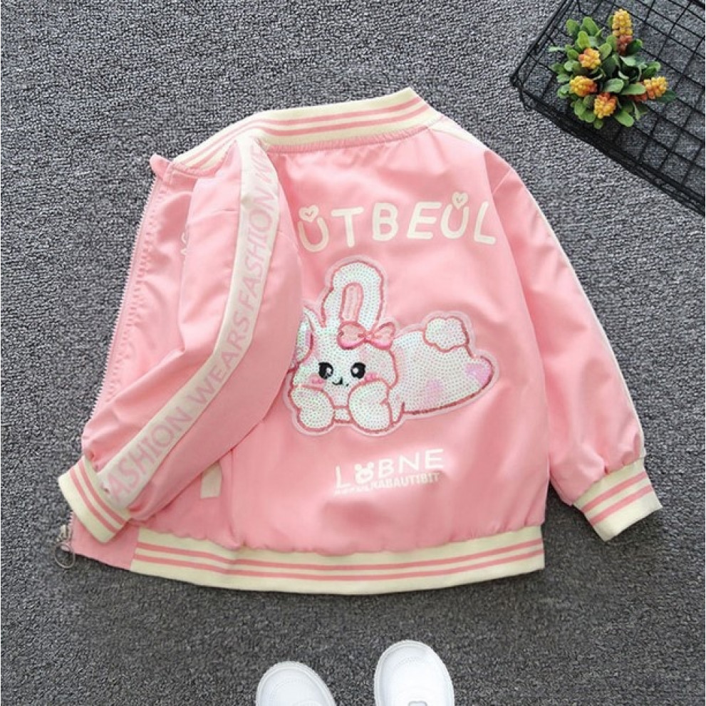 Вітрівка для дівчинки рожева Aeiutbeul 10356