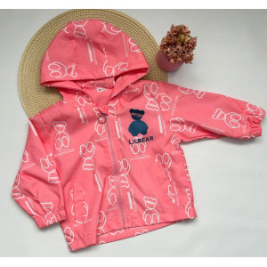 Вітрівка для дівчинки рожева Imbear 10357