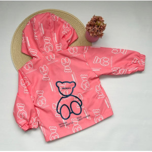 Вітрівка для дівчинки рожева Imbear 10357