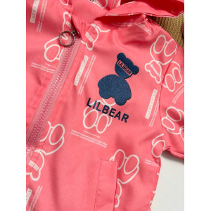 Вітрівка для дівчинки рожева Imbear 10357