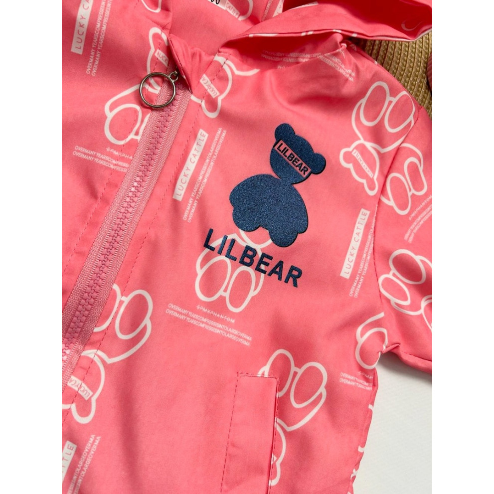 Вітрівка для дівчинки рожева Imbear 10357