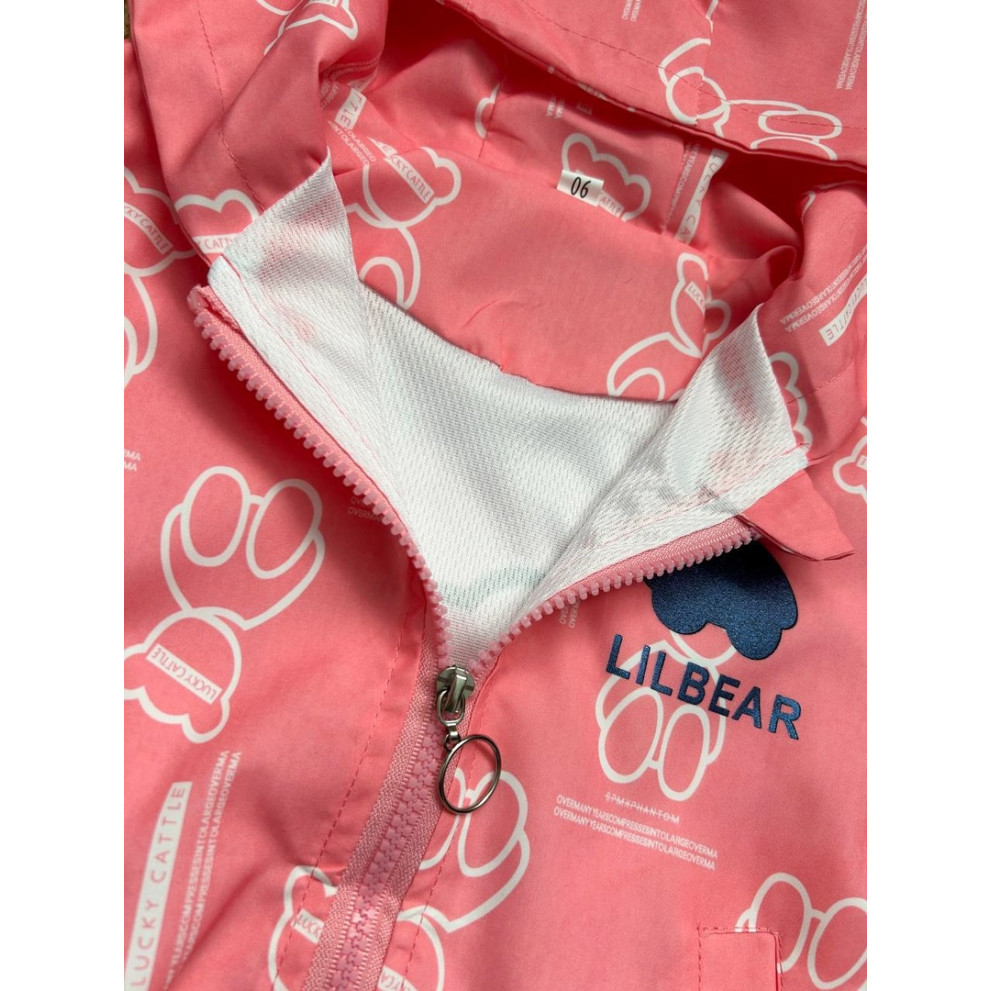 Вітрівка для дівчинки рожева Imbear 10357